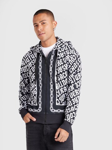 Versace Jeans Couture Sweatjacke in Schwarz: Vorderseite