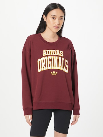 Sweat-shirt ADIDAS ORIGINALS en rouge : devant