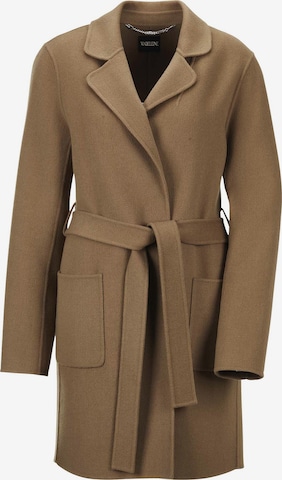 Manteau mi-saison MADELEINE en beige : devant