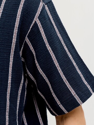 JACK & JONES Comfort fit Button Up Shirt 'JORCOBA' in Blue