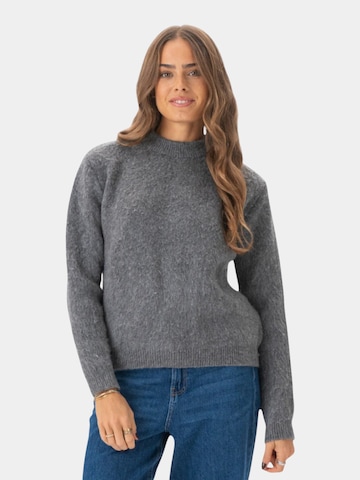 TeeShoppen Pullover 'Hazel' in Grau: Vorderseite