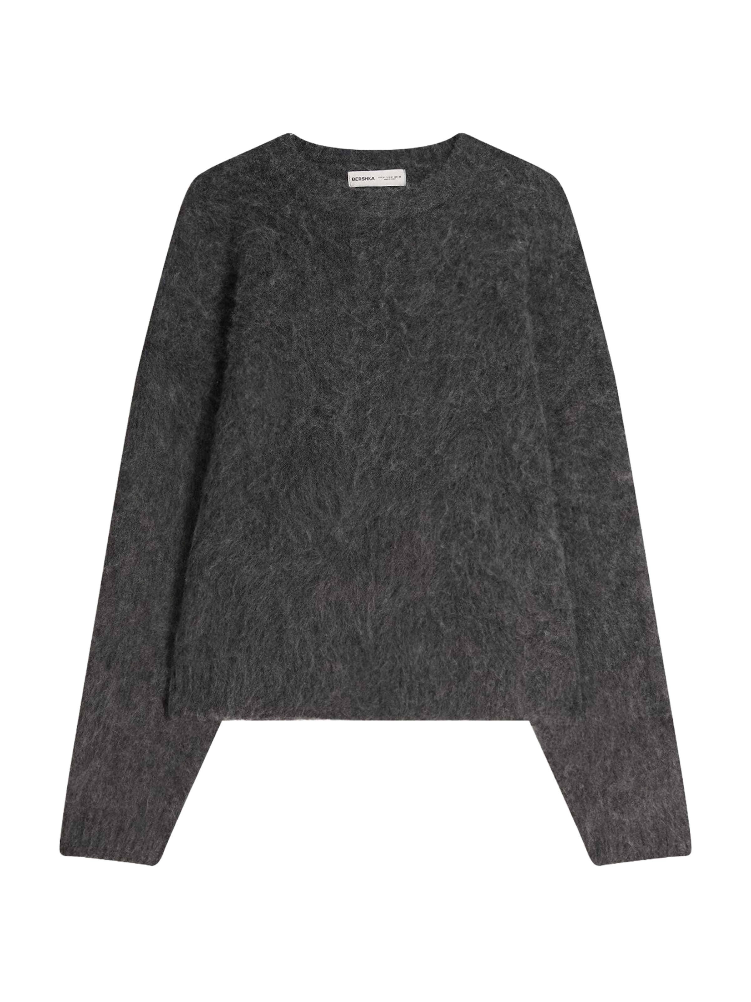 Pulover de la Bershka pe gri: față