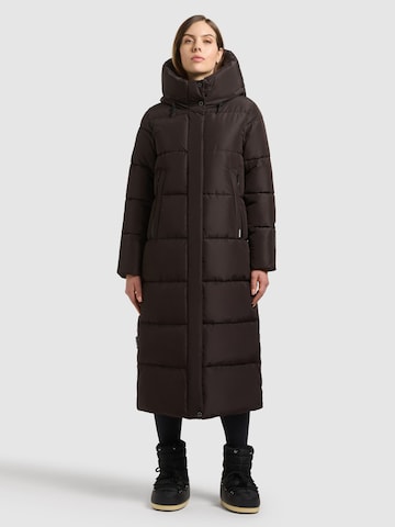 khujo Winter coat 'Soulani6' in Brown: front