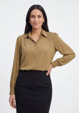 Chemisier usha BLACK LABEL en beige : devant