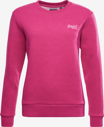 Superdry Sweatshirt in Roze: voorkant