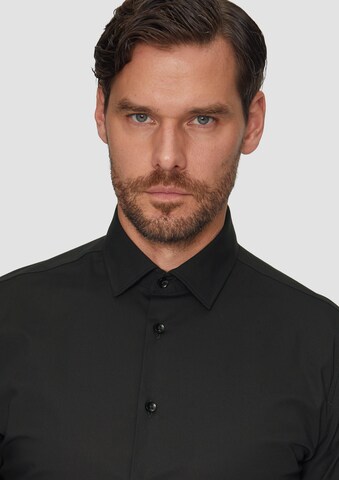 s.Oliver BLACK LABEL Regular fit Business shirt in Black