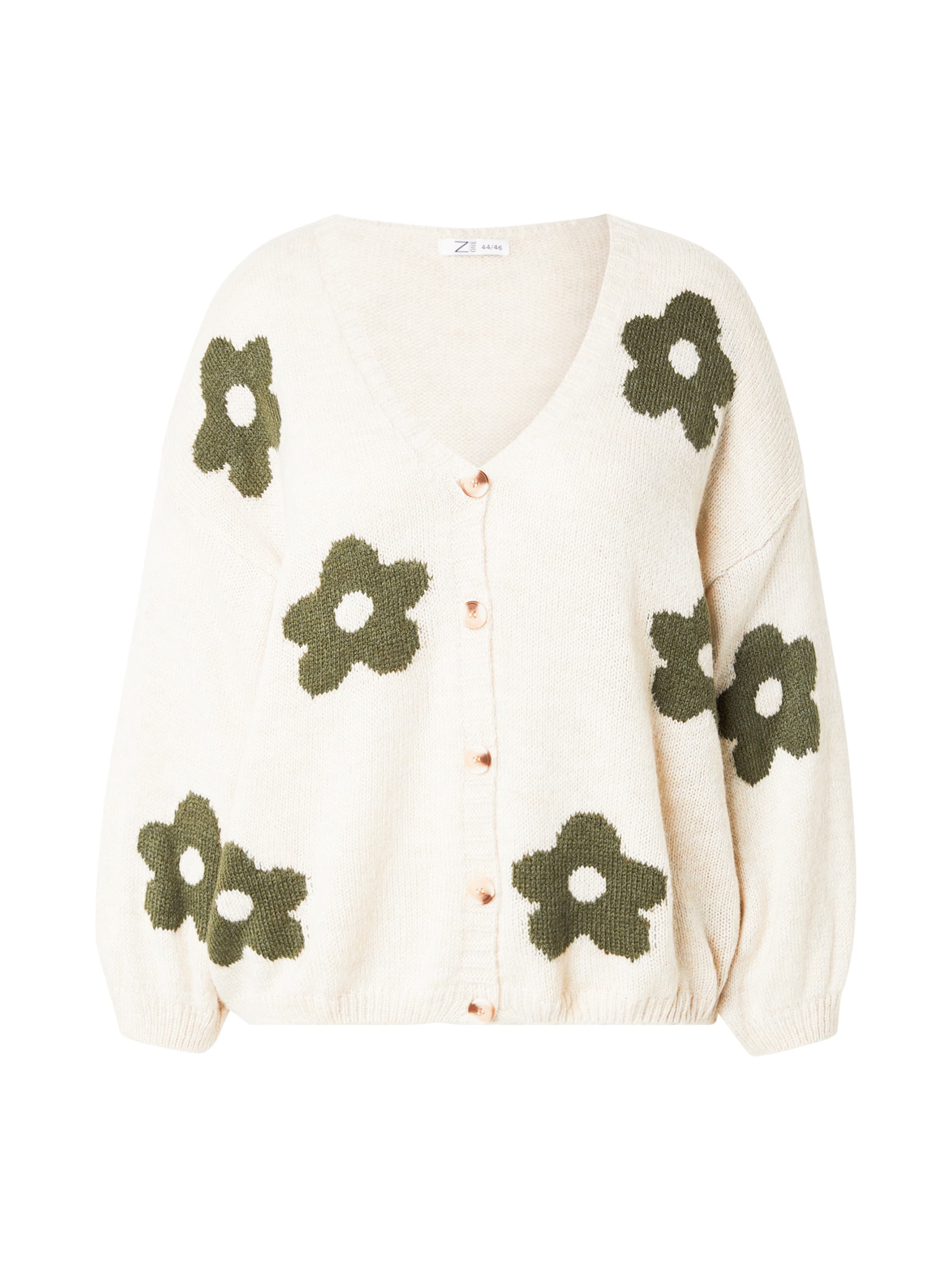 Cardigan 'Fl44ower' Z-One en gris : devant