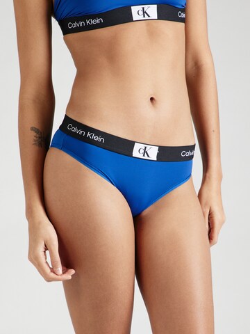 Slip Calvin Klein Underwear en bleu : devant