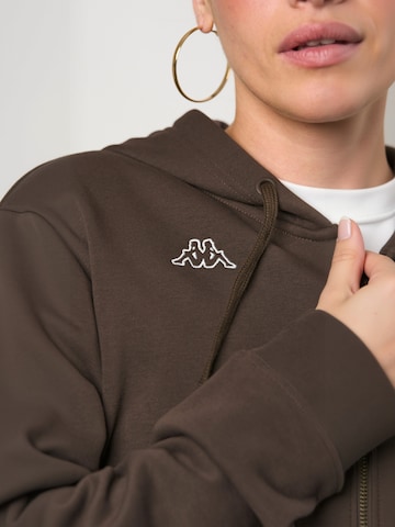KAPPA - Sudadera con cremallera ' KMLogo Truxo ' en marrón