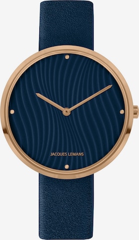 Jacques Lemans Uhr in Blau: predná strana