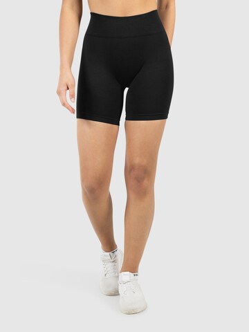 Smilodox Slim fit Sports trousers ' Scrunch Nomeli ' in Black: front