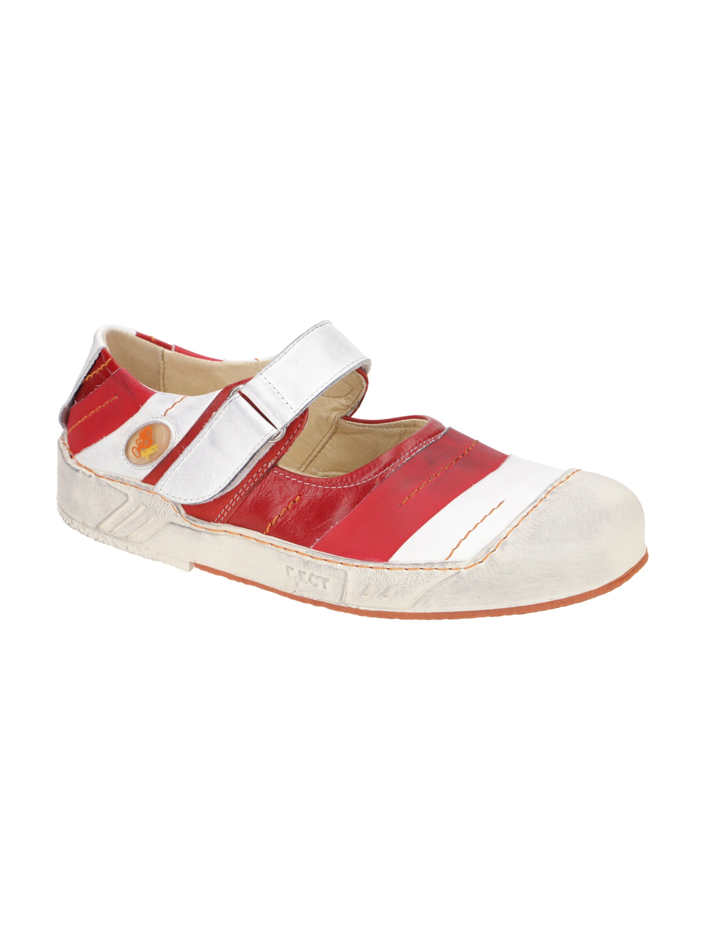 EJECT Hausschuh 'Eject Puzzle Schuhe rot weiß 12358'‌‌‌‌‌ in Rot: Vorderseite