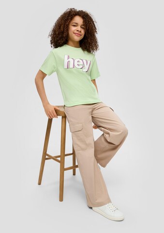 s.Oliver Wide Leg Hose in Braun