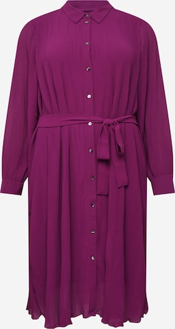 Zizzi Košilové šaty – fialová: přední strana