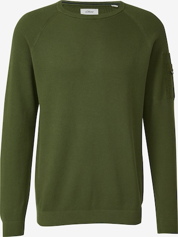 s.Oliver Pullover in Grün: Vorderseite