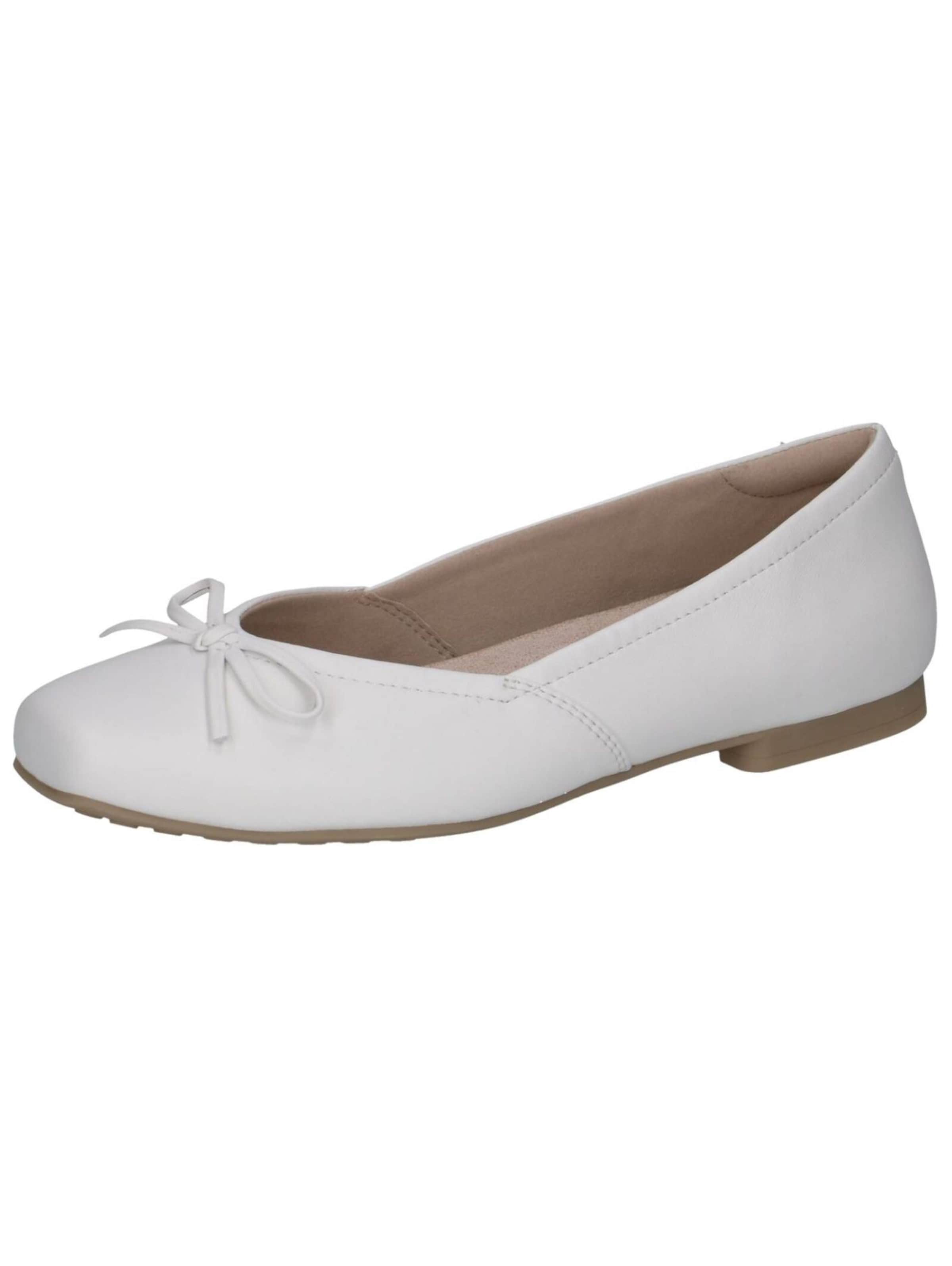 Ballerines CAPRICE en blanc : devant