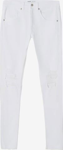 Bershka Jeans in White: front