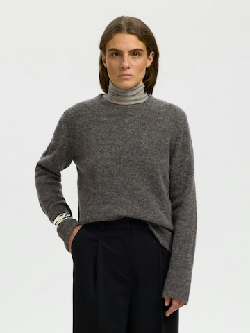 Pullover 'SLWLULU' di SELECTED in grigio: frontale