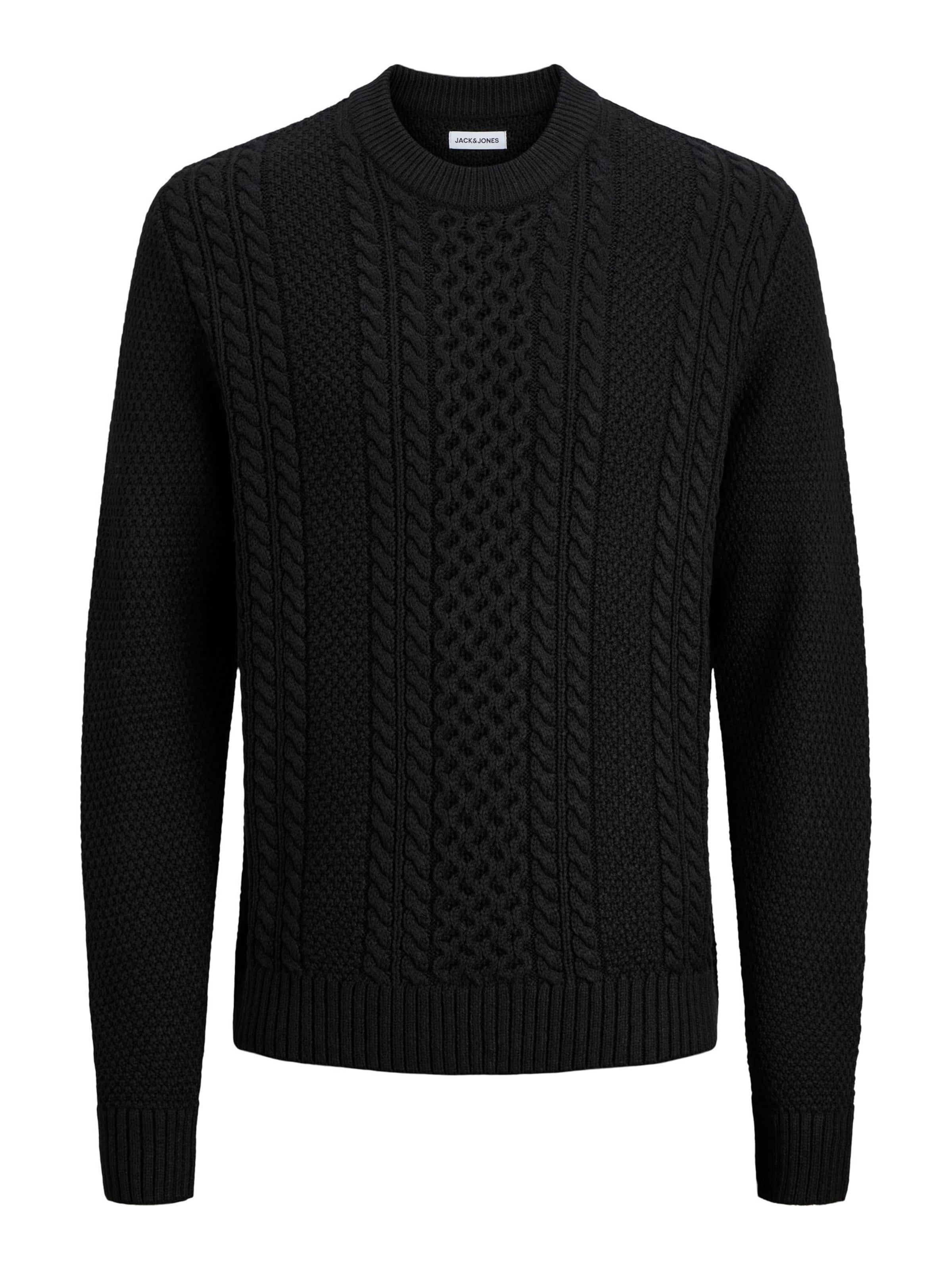 Pullover di Jack & Jones Plus in nero: frontale