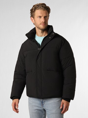 Aygill's Between-Season Jacket in Black: front