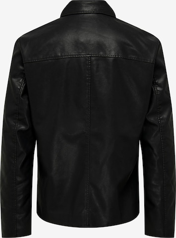 Only & Sons Between-Season Jacket 'SEVEN' in Black