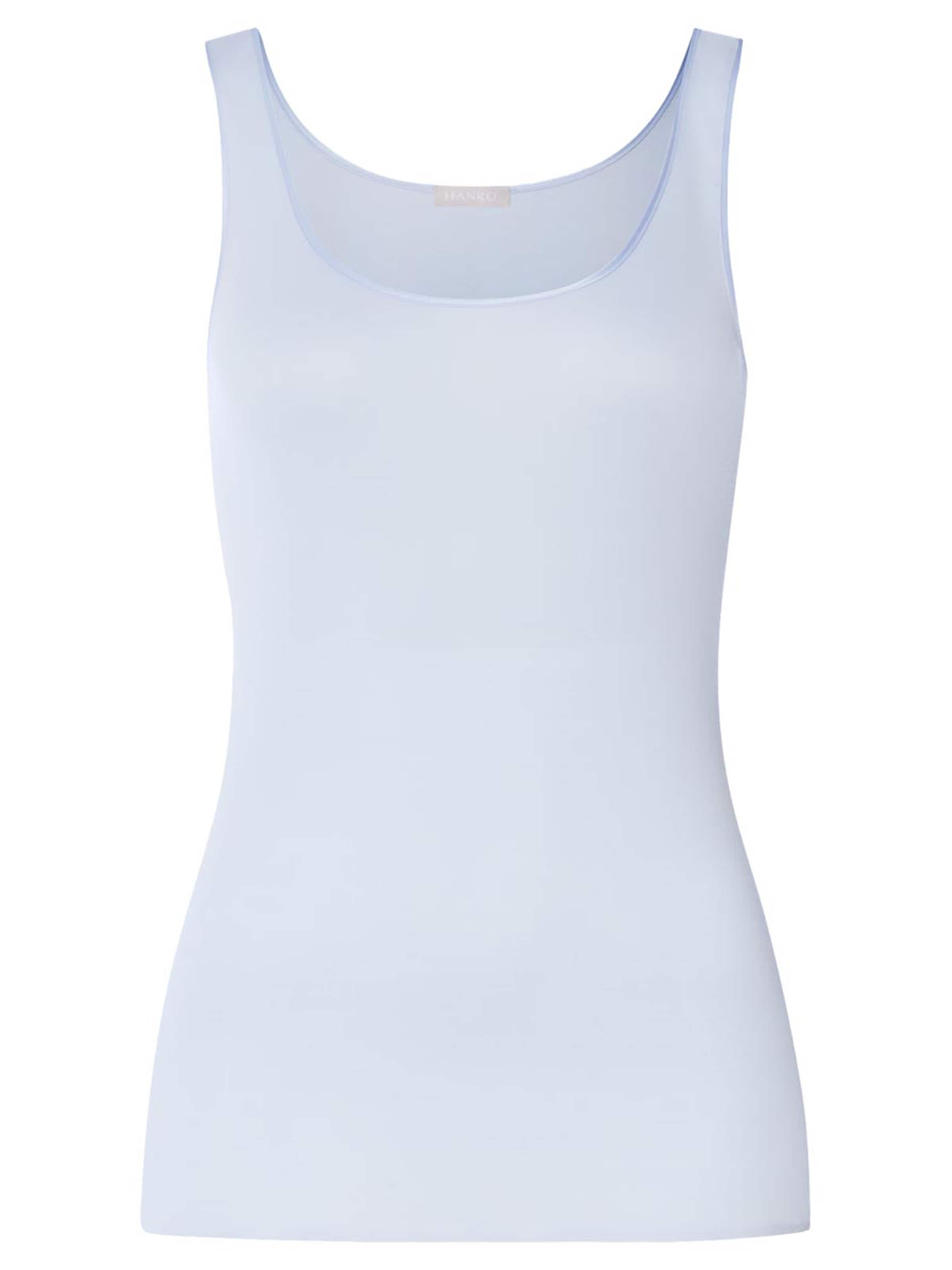 Hanro Undershirt 'Cotton Seamless' in Blue: front