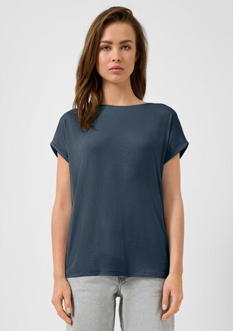 QS Shirt in Blauw: voorkant