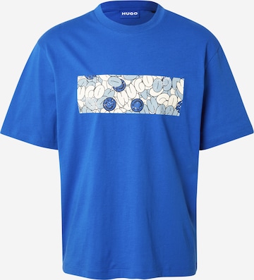 HUGO Shirt 'Nurix' in Blue: front