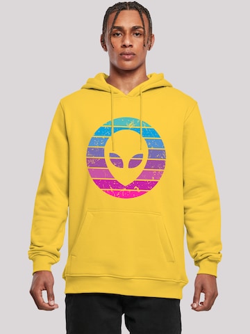 Sweat-shirt 'Alien Kopf' F4NT4STIC en jaune : devant