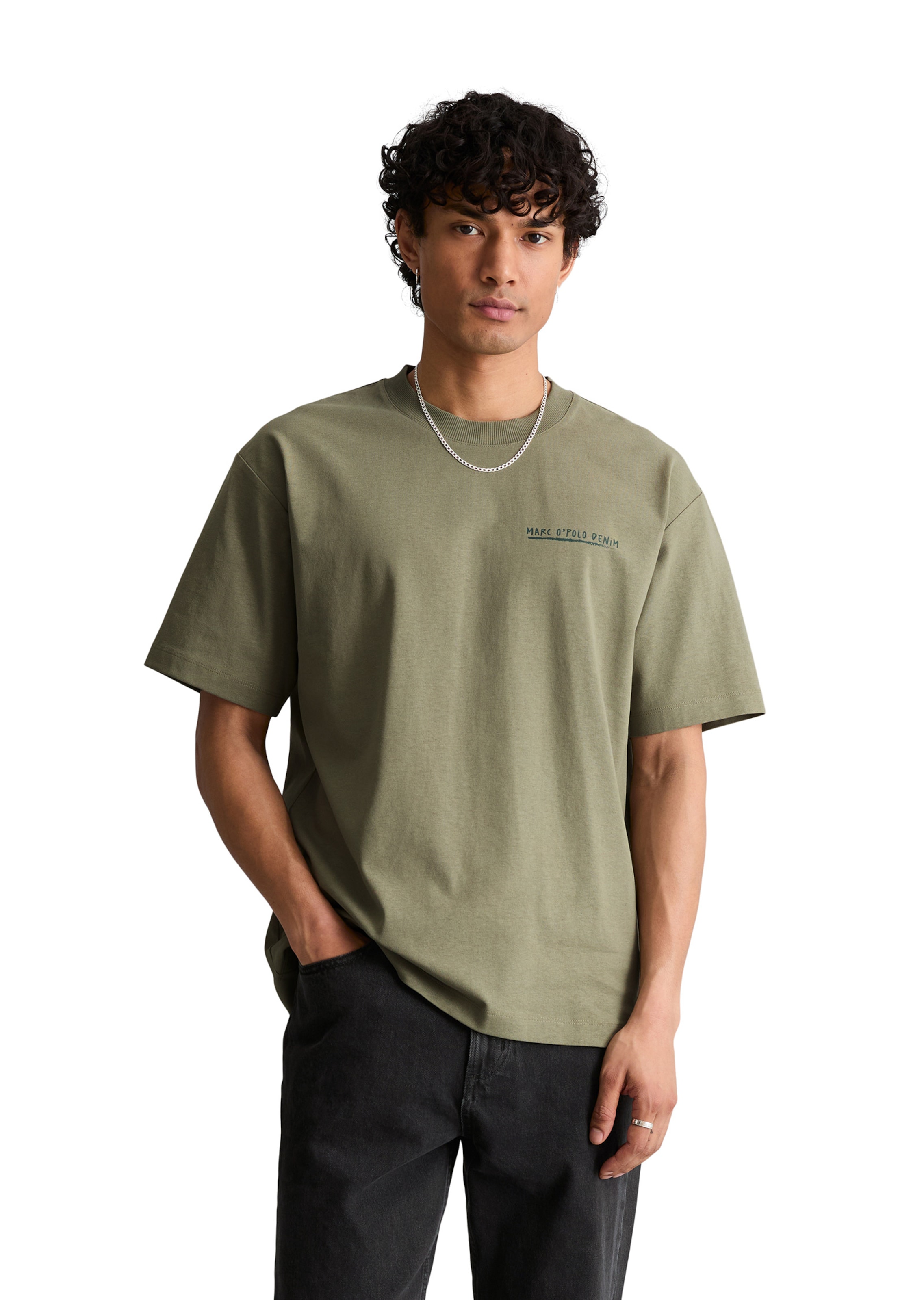 Marc O'Polo DENIM Shirt in Groen: voorkant