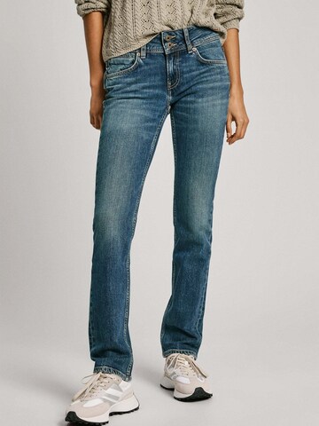 Pepe Jeans Skinny Jeans in Blauw: voorkant