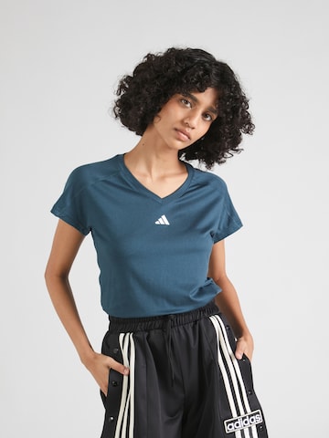 ADIDAS PERFORMANCE Performance Shirt 'Train Essentials' in Blue: front