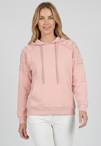 Sweat-shirt CALEY en rose : devant