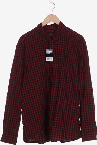 Fred Perry Button Up Shirt in XXL in Red: front