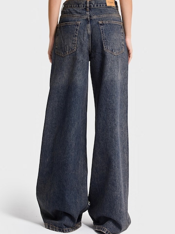 IT'S BASIC Wide leg Jeans 'Palazzo Mid Rise Jeans' in Bruin