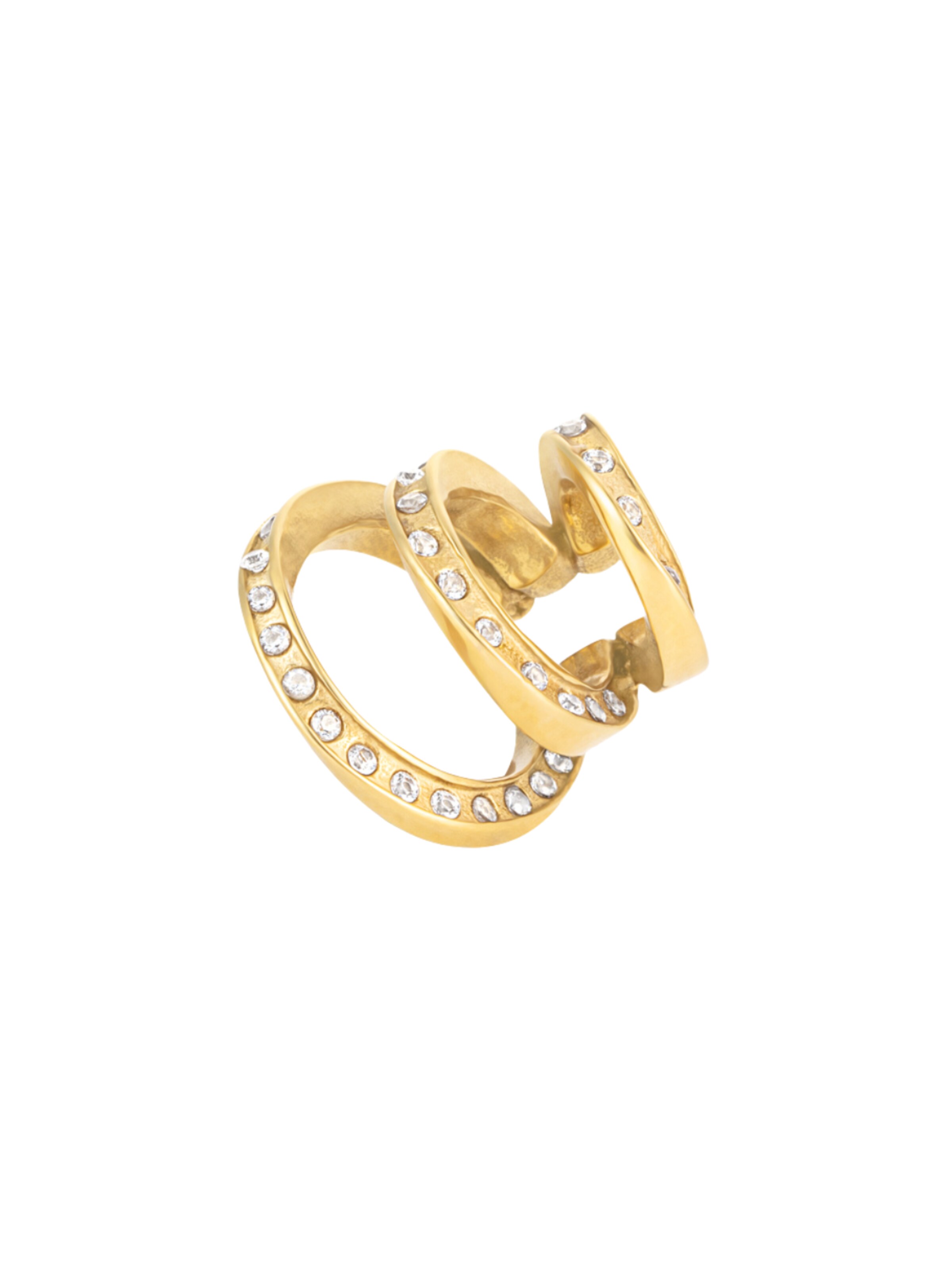 YParis - Pendientes 'Ear cuff Ridley Star G/S' en oro: frente