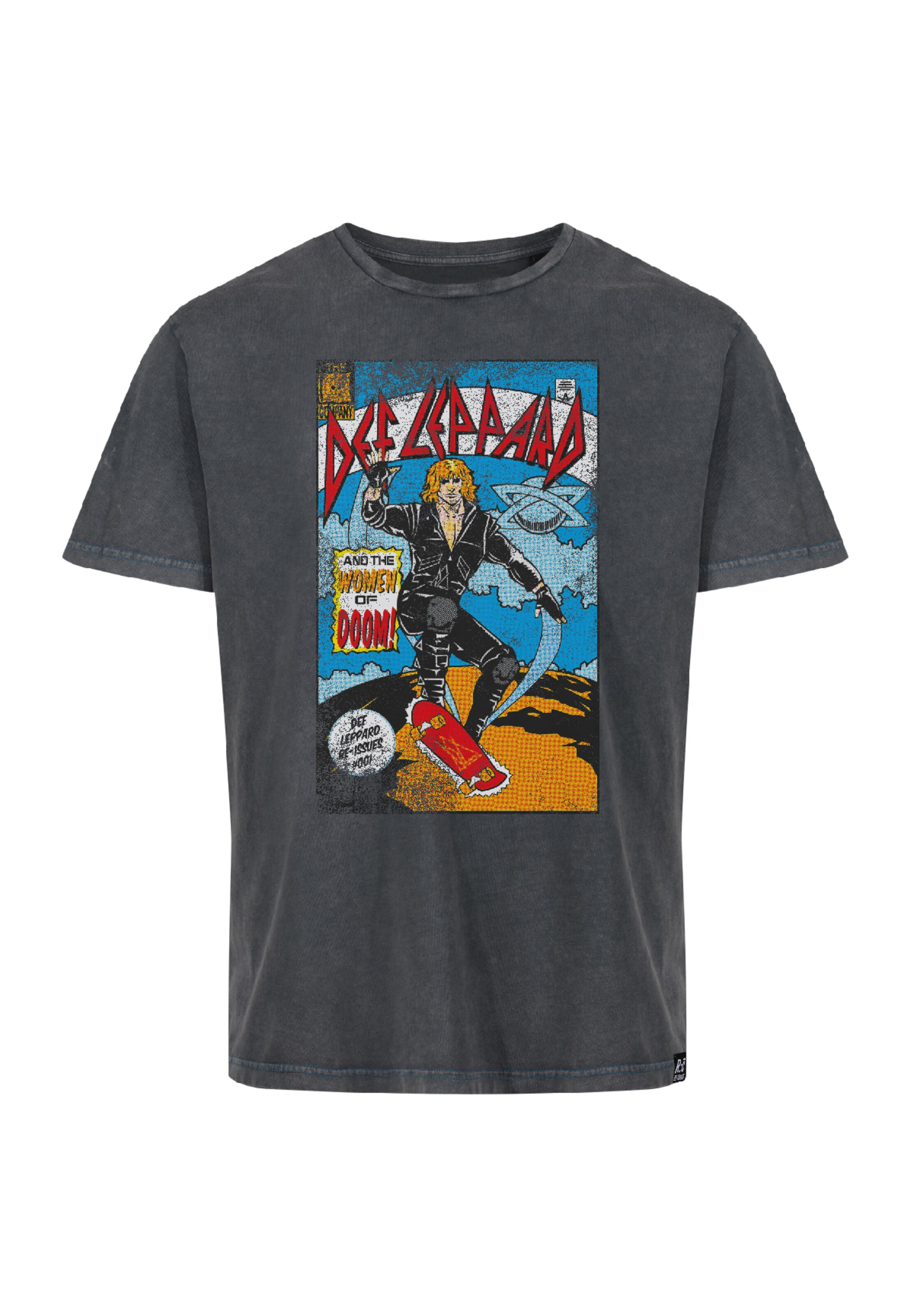 Recovered Shirt 'Def Leppard Women Of Doom' in Black: front
