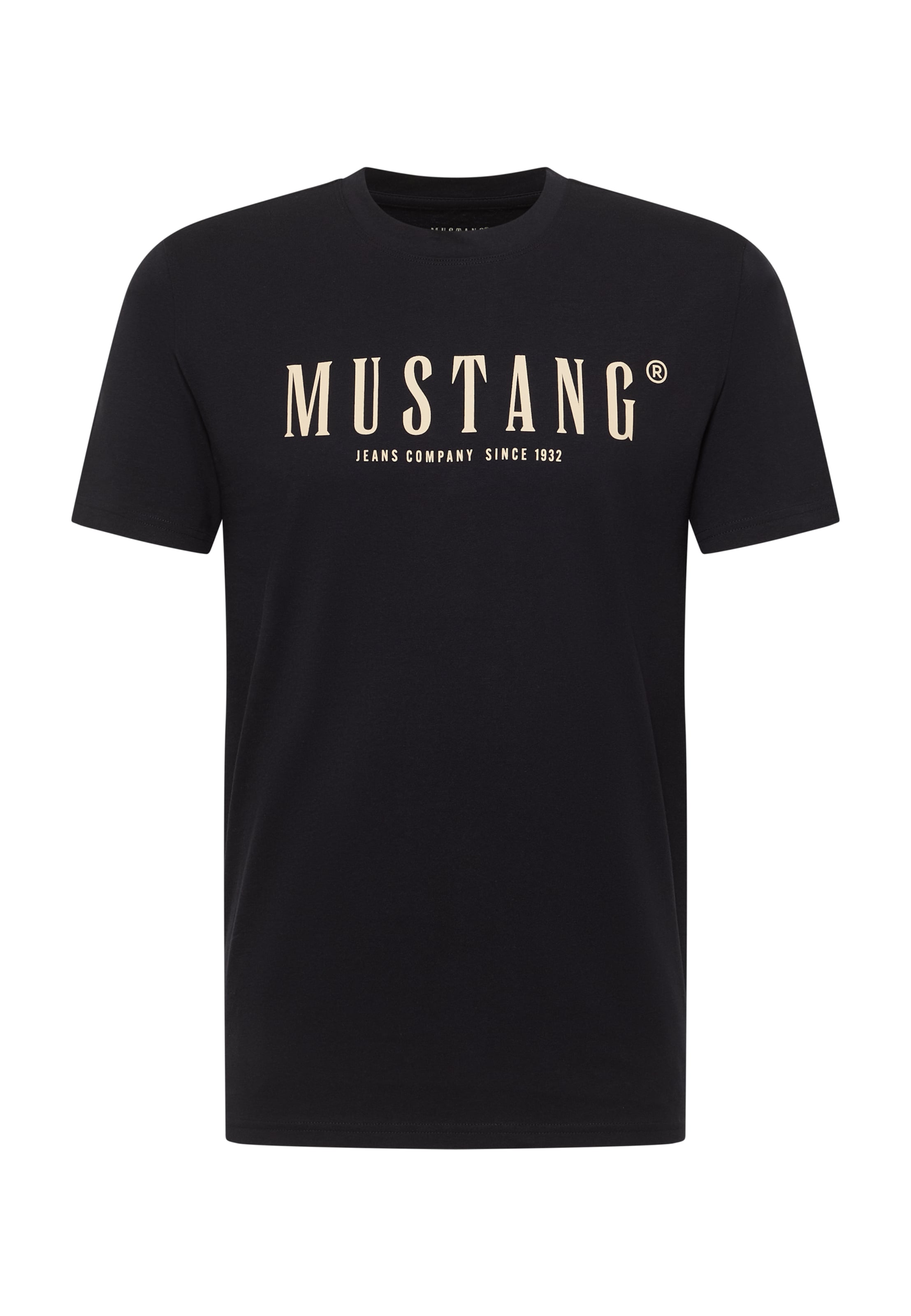 MUSTANG Shirt 'Austin' in Schwarz: Vorderseite