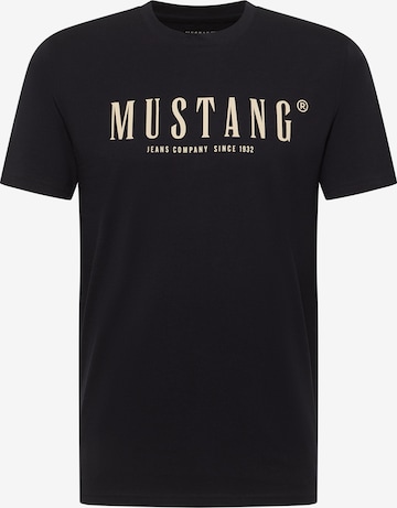 MUSTANG Shirt 'Austin' in Schwarz: Vorderseite