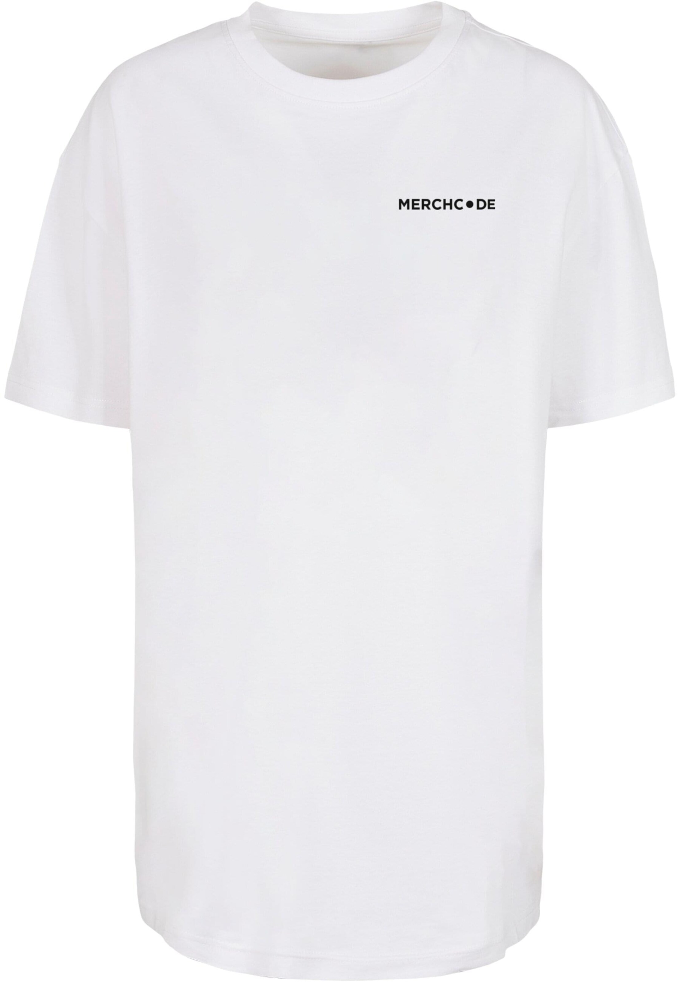 Merchcode Shirt 'Break The Rules' in White: front
