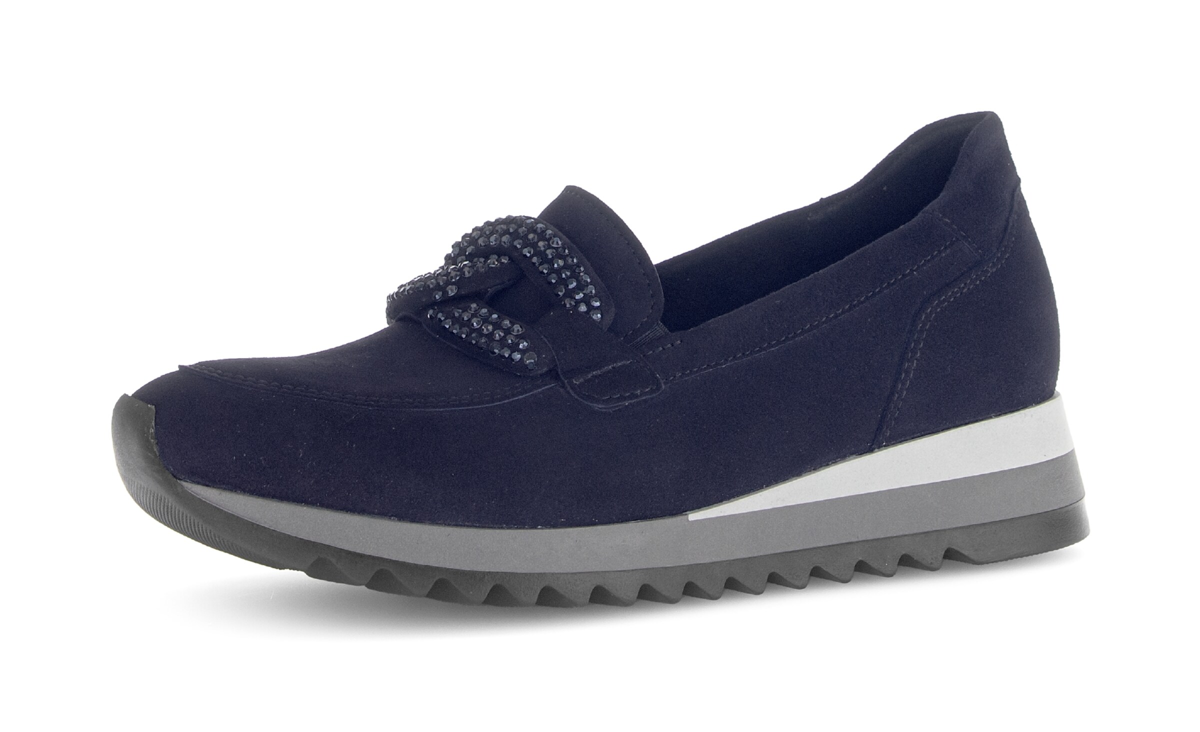 GABOR Classic Flats in Blue: front
