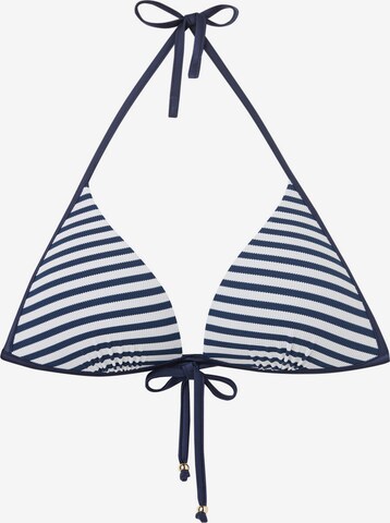 CALZEDONIA Triangle Bikini Top 'NAUTICAL' in Blue: front