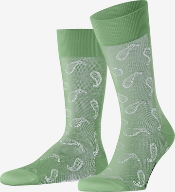 BURLINGTON Socken 'Paisley' in Grün: Vorderseite