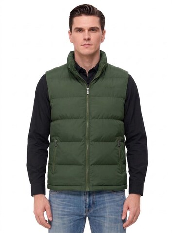 ALLTHEMEN Vest 'Wärmekern' in Green: front