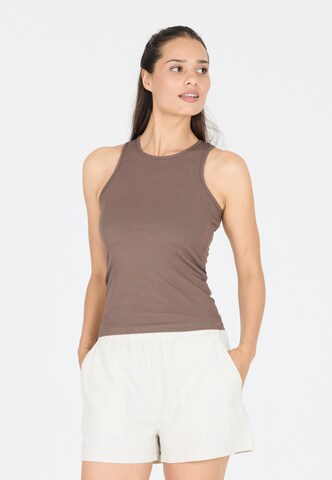 Athlecia Top 'Tinashe' in Braun: Vorderseite