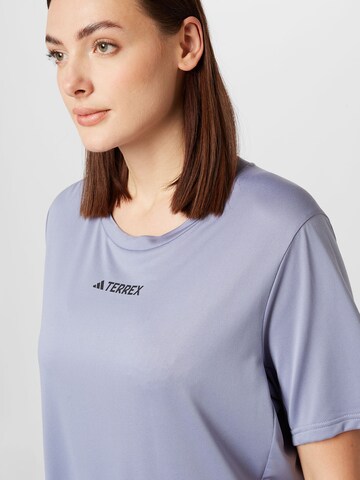 ADIDAS TERREX Functioneel shirt 'Multi ' in Lila