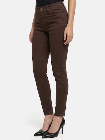 Skinny Jean 'F138' Tazzio en marron