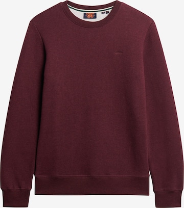 Sweat-shirt Superdry en rouge : devant