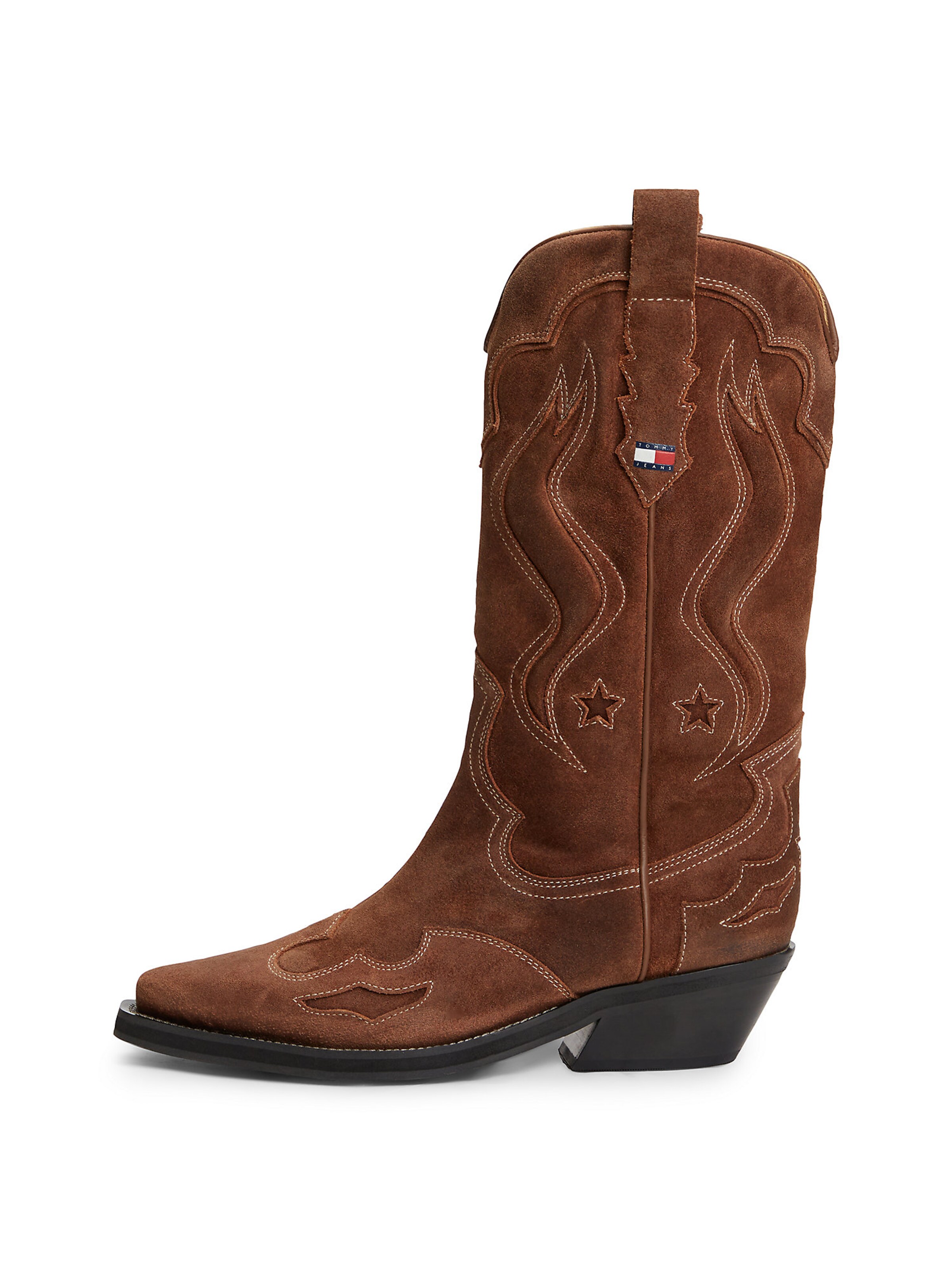 Tommy Jeans Cowboystiefel in braun, Produktansicht