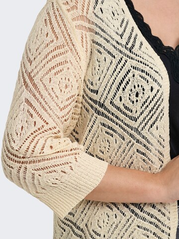 Cardigan 'CARWisty' ONLY Carmakoma en beige
